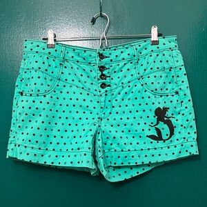 Disney Little Mermaid Polka Dot Women's Shorts